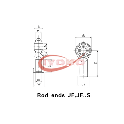 Rod ends JF,JF..S